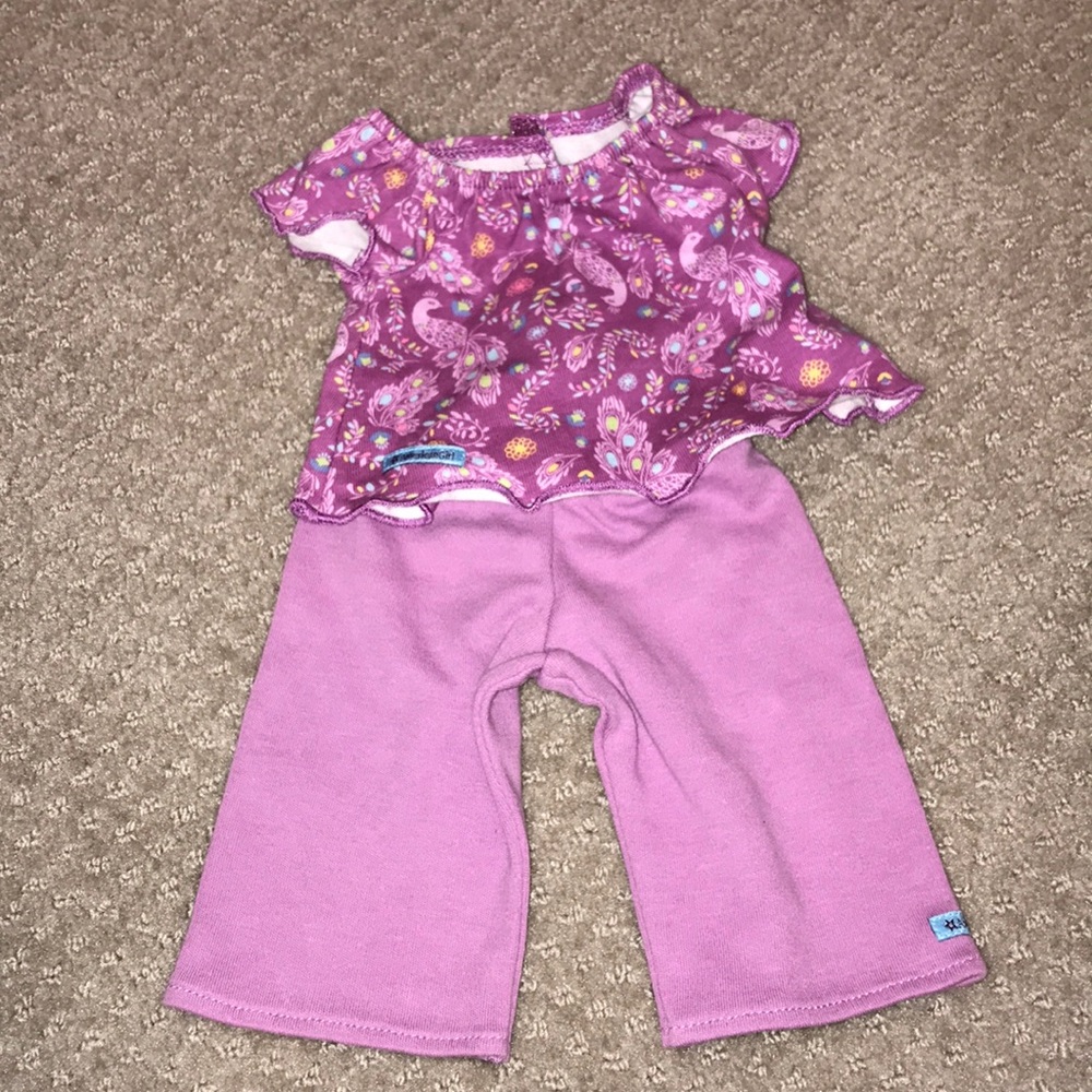 American Girl Purple Peacock PJs